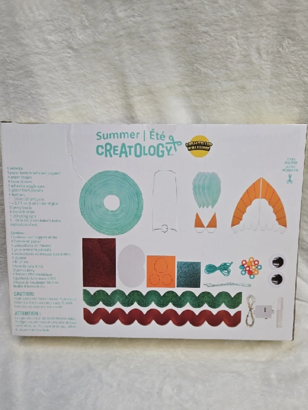 ☀️Nwt Creatology Parrot Paper Lantern Kit - Teal & Pink